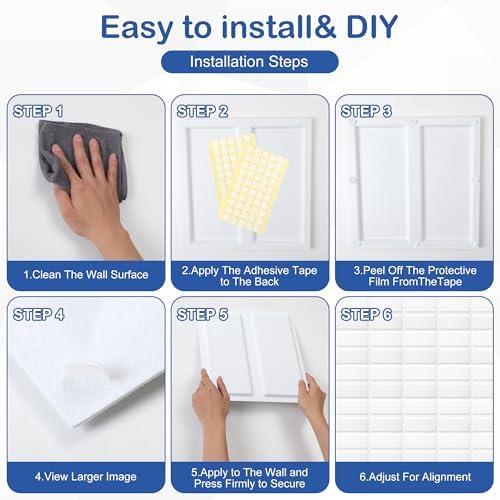 12 Pack 3D Wall Panels for Interior Wall Decor, Accent Wall Panels for Office - Image 6