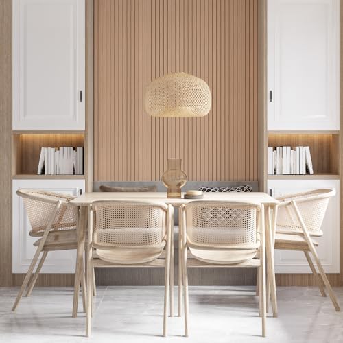 3D Wood Slat Wall Panels Peel and Stick Faux Wood Grain Thick Wallpaper - Image 7