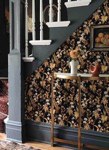 Simon&Siff Vintage Floral Peel and Stick Wallpaper 17.3" x 120" - Image 3