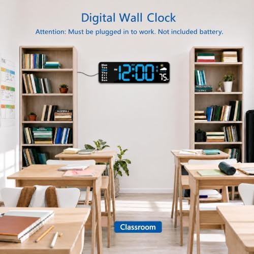 Digital Wall Clock with Remote Control - Image 5