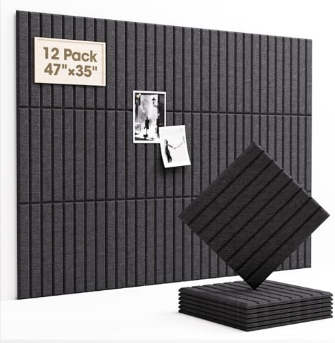 Acoustic Panels 12 Pack Square Soundproof Wall Panels by Soundsbay
