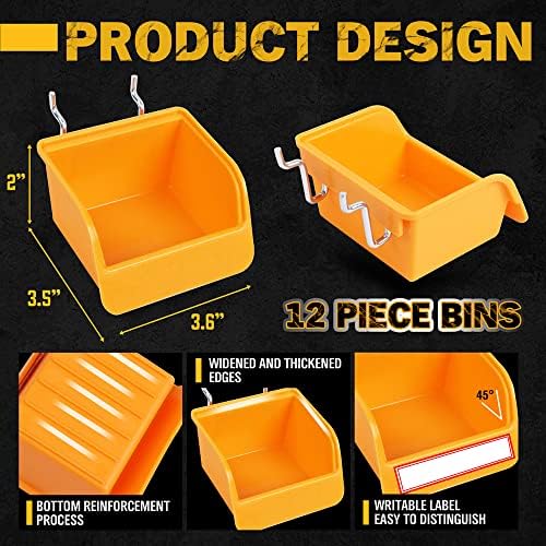 ELEAD 260 Piece Pegboard Hooks 1/8 and 1/4 inch Peg Board Organizer Accessories - Image 4