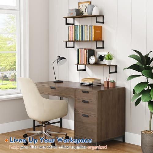 Harwaya Floating Book Shelves for Wall 3-Pack, 24 Inch Long Wall Mount - Image 4