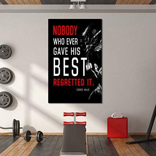 Football League Sports Decor • Superstar Quote Inspirational Poster Canvas Wall - Image 4
