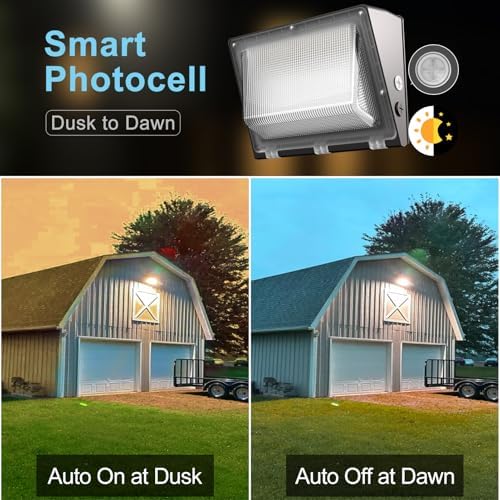 Lightdot 4 Pack 250W LED Wall Pack Lights, Wall Mount Outdoor Exterior Lighting - Image 3