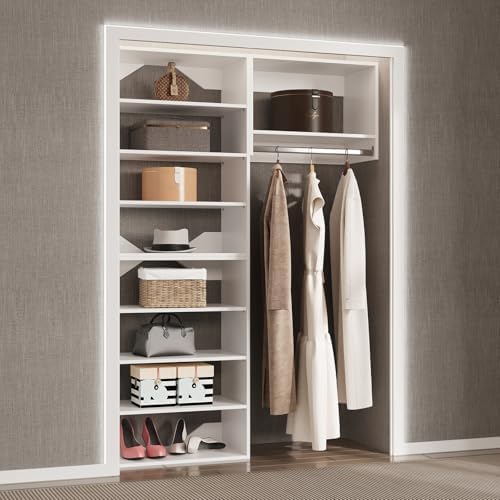 Modular Closet System, Wood Closet Tower Storage - Image 3