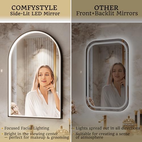 20x32 Arched LED Bathroom Mirror - Image 3
