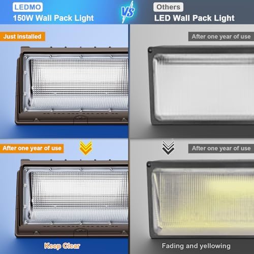 ledmo 150W Wall Pack Lights Outdoor - Image 3