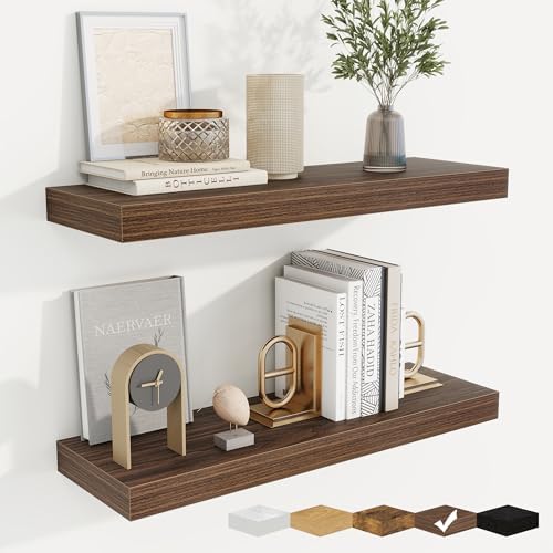 Floating Shelves for Wall, Wall Mounted Wood Shelves by Fuqing