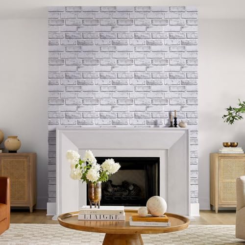 Commomy Brick Peel and Stick Tile 10 pcs 11.8"x 11.8"for Wall Decor - Image 2