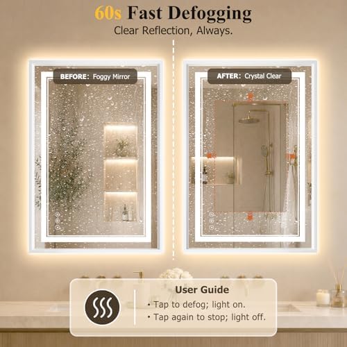 24"x36" LED Bathroom Mirror - Image 5