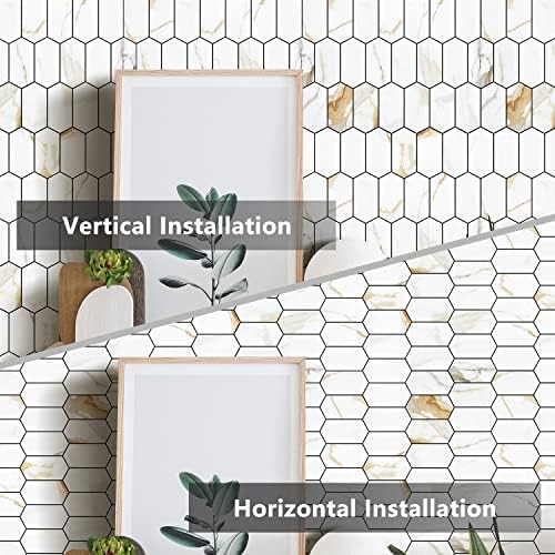 Vamos Tile Long Hexagon Peel and Stick Backsplash Tile - Image 4