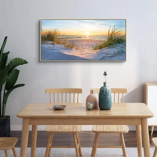 MHARTK66 Framed Wall Art for Living Room Modern Wall Decor for Bedroom Beach - Image 4