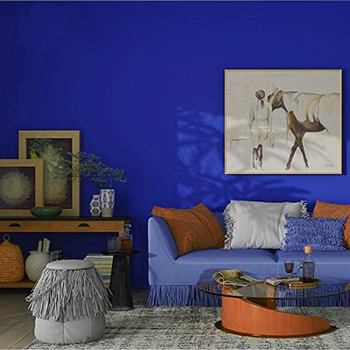 15.7" x 394" Blue Wallpaper Peel and Stick Contact Paper Waterproof Self - Image 2