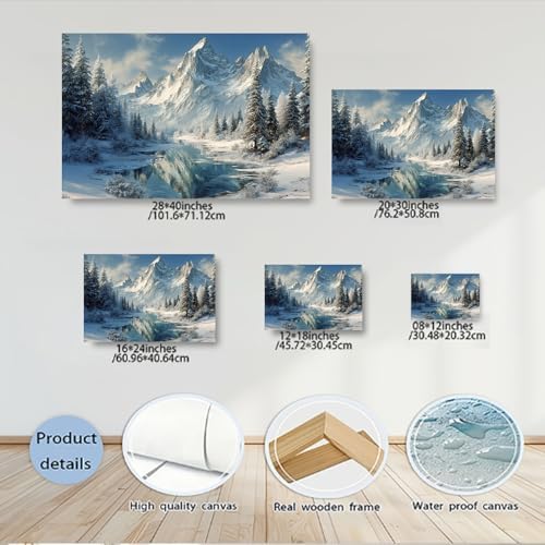 Serene Landscape Canvas Wall Art - Image 5