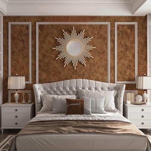 BAYYA Mid Century Modern Wallpaper Copper Peel Stick Wallpaper 31.5"x591" by BAYYAPeelandStickWallpaper