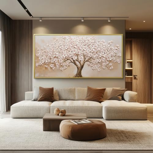 Gold Frame Tree Wall Art Decor 29"x59" Tree Wall Art - Image 3