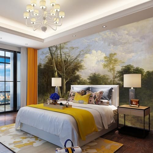 A 19th century classical realistic landscape oil painting style self-adhesive - Image 6