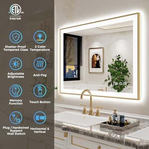 28x36 LED Bathroom Mirror with Lights - Image 2