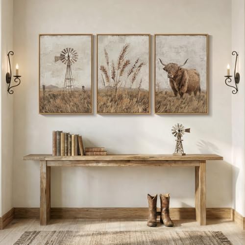 Large Neutral Farmhouse Wall Art - Image 4