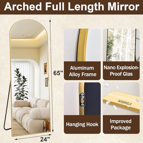 65"x24"Arched Full Length Mirror - Image 5