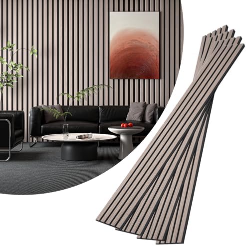 VallisCo 4-Piece Wood Slat Acoustic Panels by VallisCo
