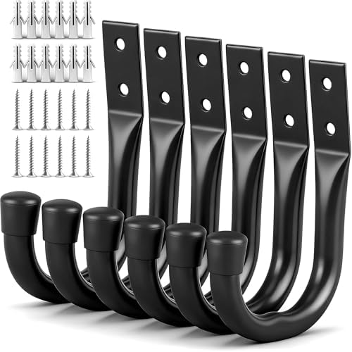 Heavy Duty Garage Storage Hooks, 6-piece Bike Hooks by SWANLAKETOOLS