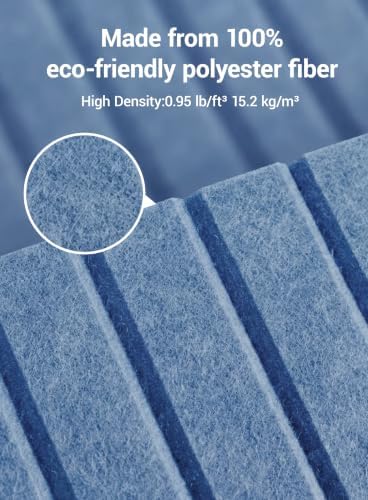 Waister Soundproof Wall Panels, 0.47 Inch Thick -Sky Blue - Image 3