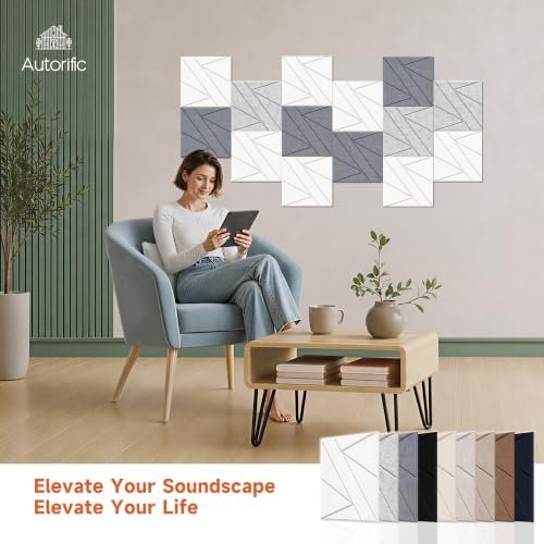 Acoustic Panels, 12 Pack Sound Proof Foam Panels - Image 3
