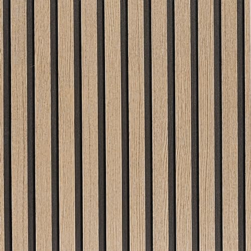 Brown Wood Slat Peel and Stick Wallpaper by LOVADA