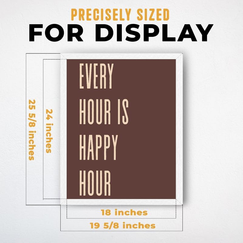 InkFlow Posters Every Hour Happy Hour Canvas Poster - Image 3