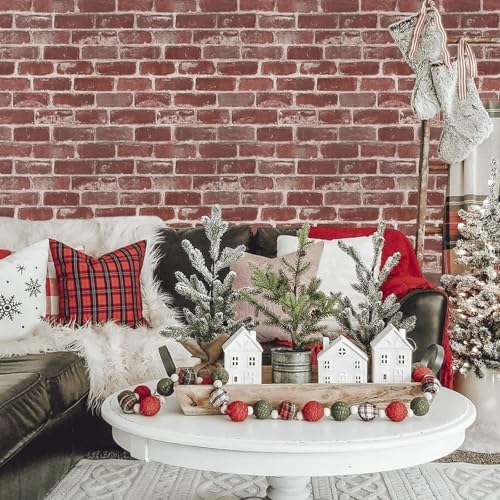 Red Brick Peel and Stick Wallpaper - Image 4