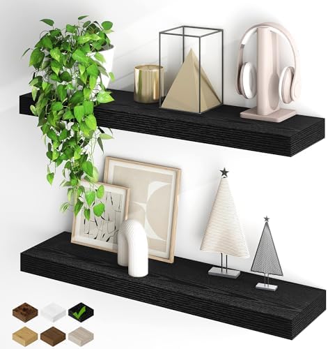 Fun Memories Floating Shelves for Wall, 32Inch Floating Shelves Set of 2 by FunMemories