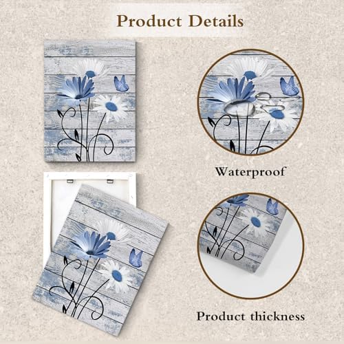 HVEST Farmhouse Floral Wall Art - Image 6