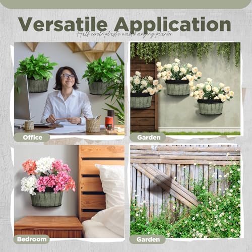 Layhit 6 Pcs Wall Hanging Planters, 10 Inches - Image 5