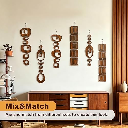 16PCS Retro Mid Century Modern Wall Art MCM Decor - Image 3