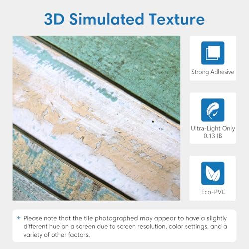 COMSTICKC 3D Peel and Stick Faux Wood Wall Sticker - Image 3