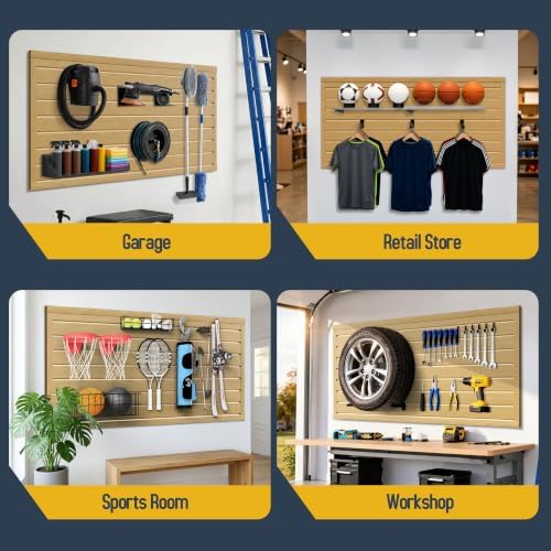 Slat Wall Paneling 2 x 4ft, Slatwall Garage Wall Organizer - Image 7