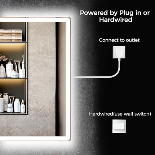 24"x32" LED Bathroom Vanity Mirror - Image 6