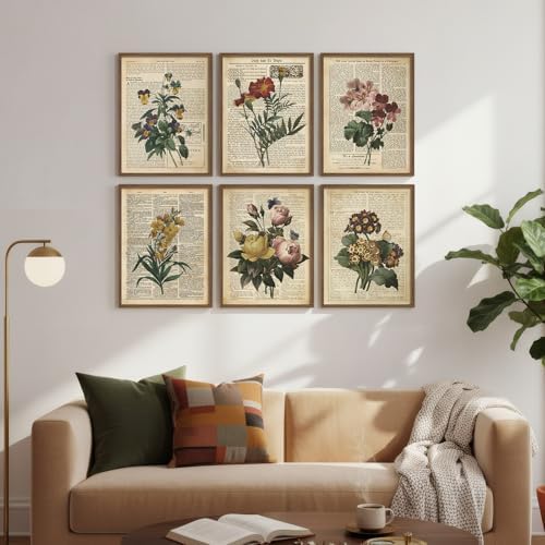 Framed Vintage Rustic Farmhouse Floral Botanical Wall Art Set, 11x14 Inch - Image 5
