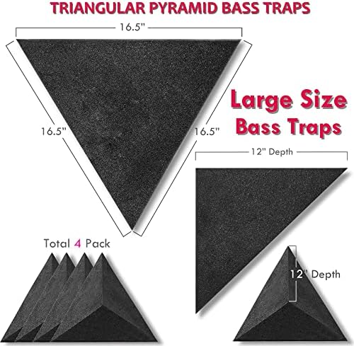 Foroomaco Triangular Pyramid Bass Traps - Image 2