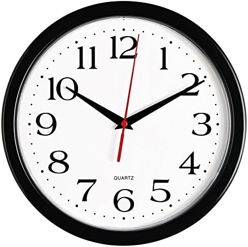 Bernhard Products Black Wall Clocks, 2 Pack Silent Non Ticking 10 Inch Quality - Image 4