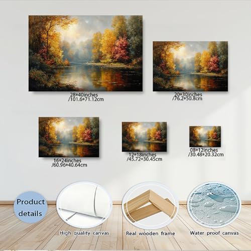 Serene Landscape Canvas Wall Art - Image 5