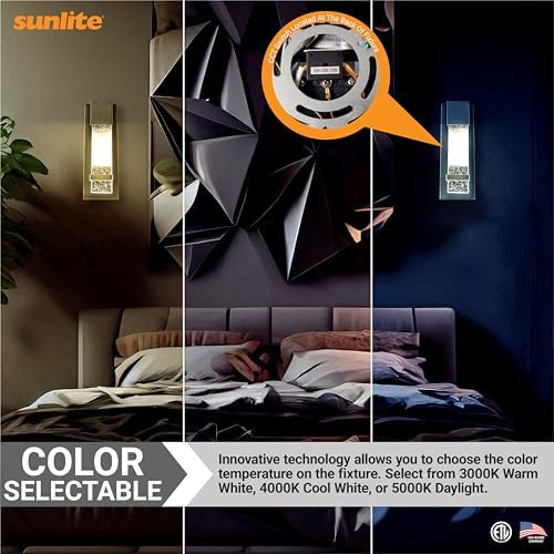 Sunlite LED Outdoor Raindrop Wall Sconce Light Fixture, 12 Watts, 600 Lumens - Image 6