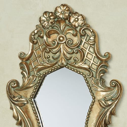 Lattice Scroll Gold Traditional Classic Wall Mirrors | Set of Three | Vintage - Image 4