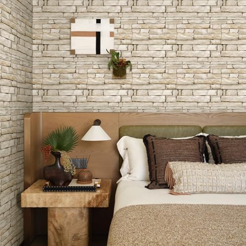 COMSTICKC 3D Faux Stone Wall Panels Peel and Stick - Image 2