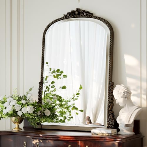 24"×32" Bronze Arched Wall Mirror - Image 2