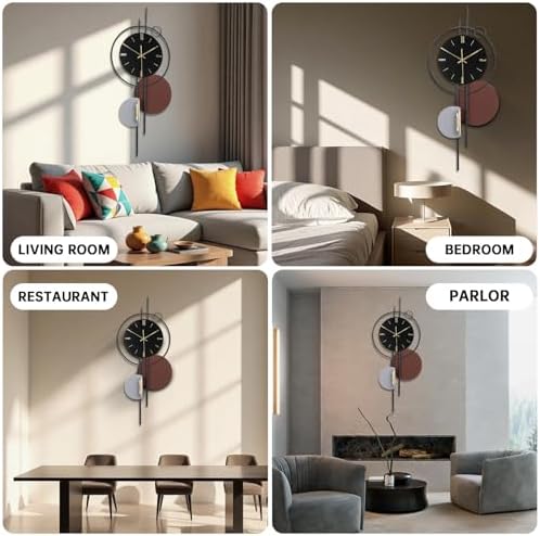 Large Wall Clocks for Living Room, Silent Non-Ticking Quartz Battery Operated - Image 5