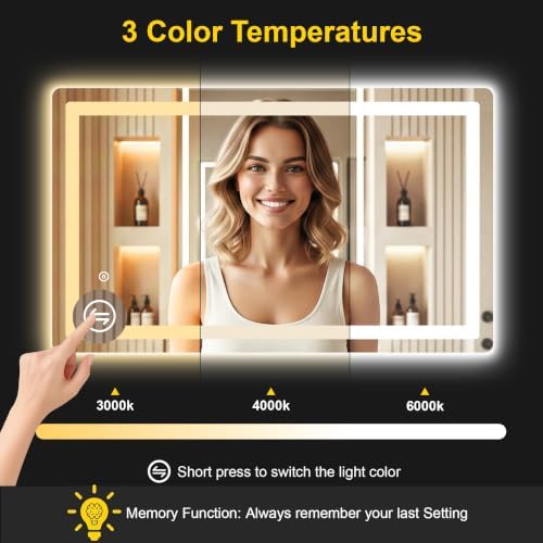 LED Bathroom Mirror with Lights - Image 6