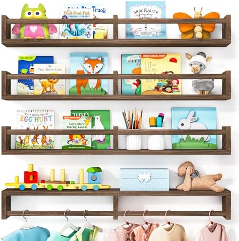 Fixwal Floating Nursery Book Shelves by Fixwal